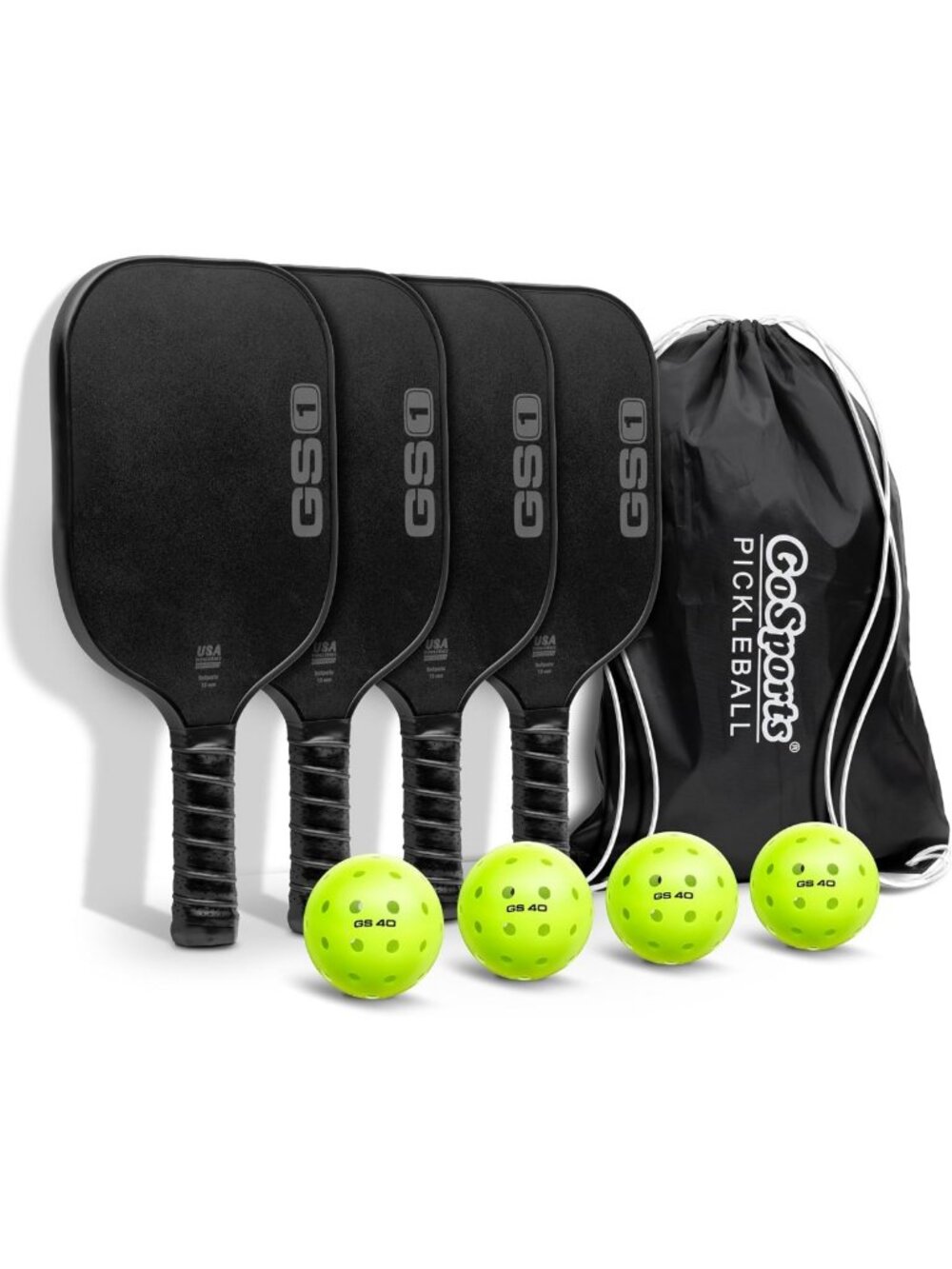 USAPA Approved Fiberglass Pickleball Paddles - Single, 2 or 4 Pack Options